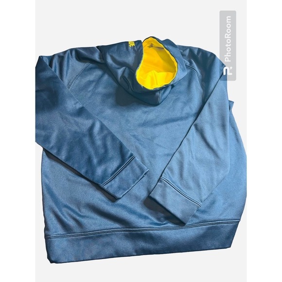 Vintage Blue Michigan Hoodie On Colosseum Tag - Picture 3 of 4